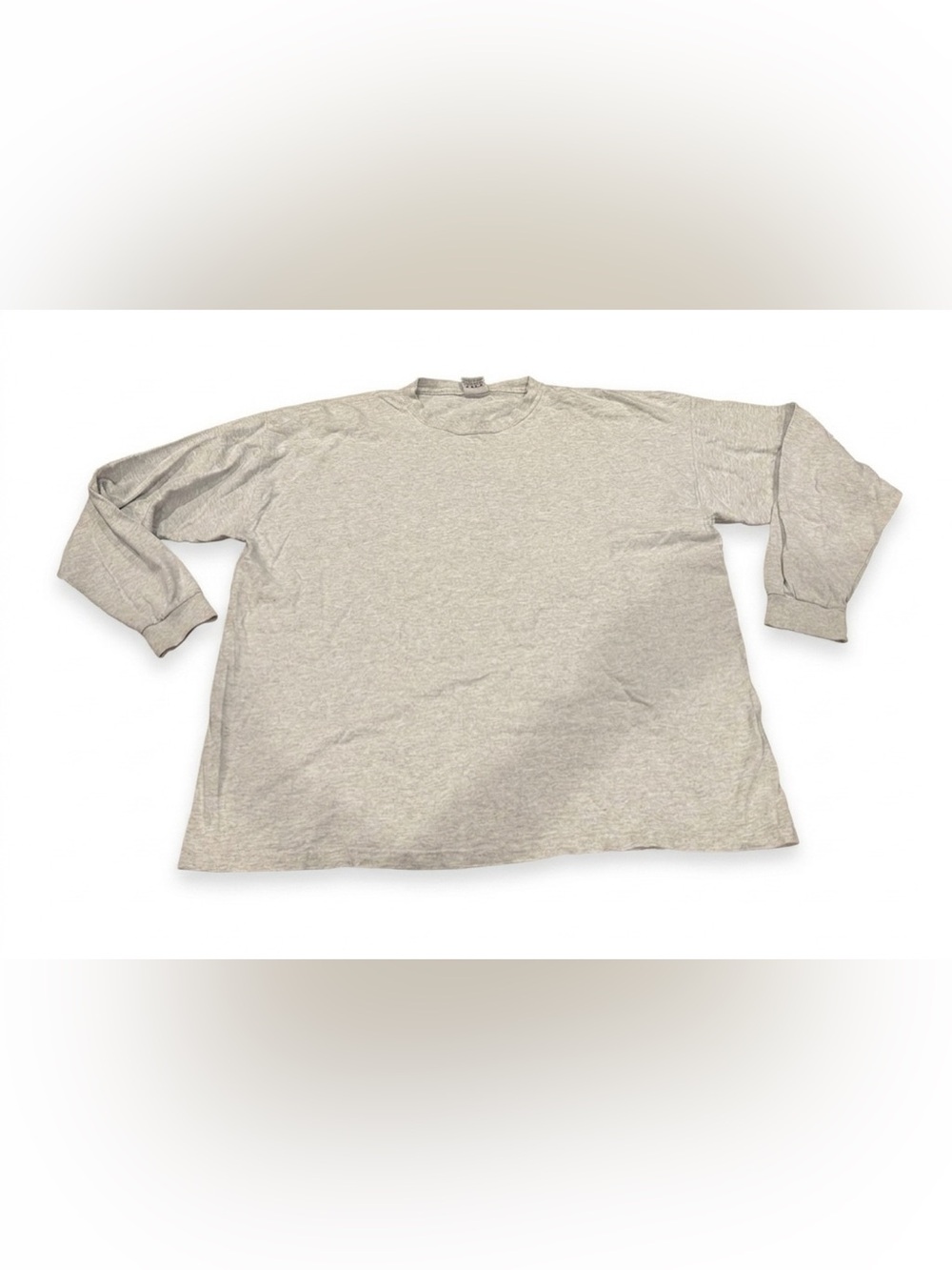 Vintage 90s Pluma Long Sleeve Tee Heavyweight Cotton‎ USA Made Blank Basic Top